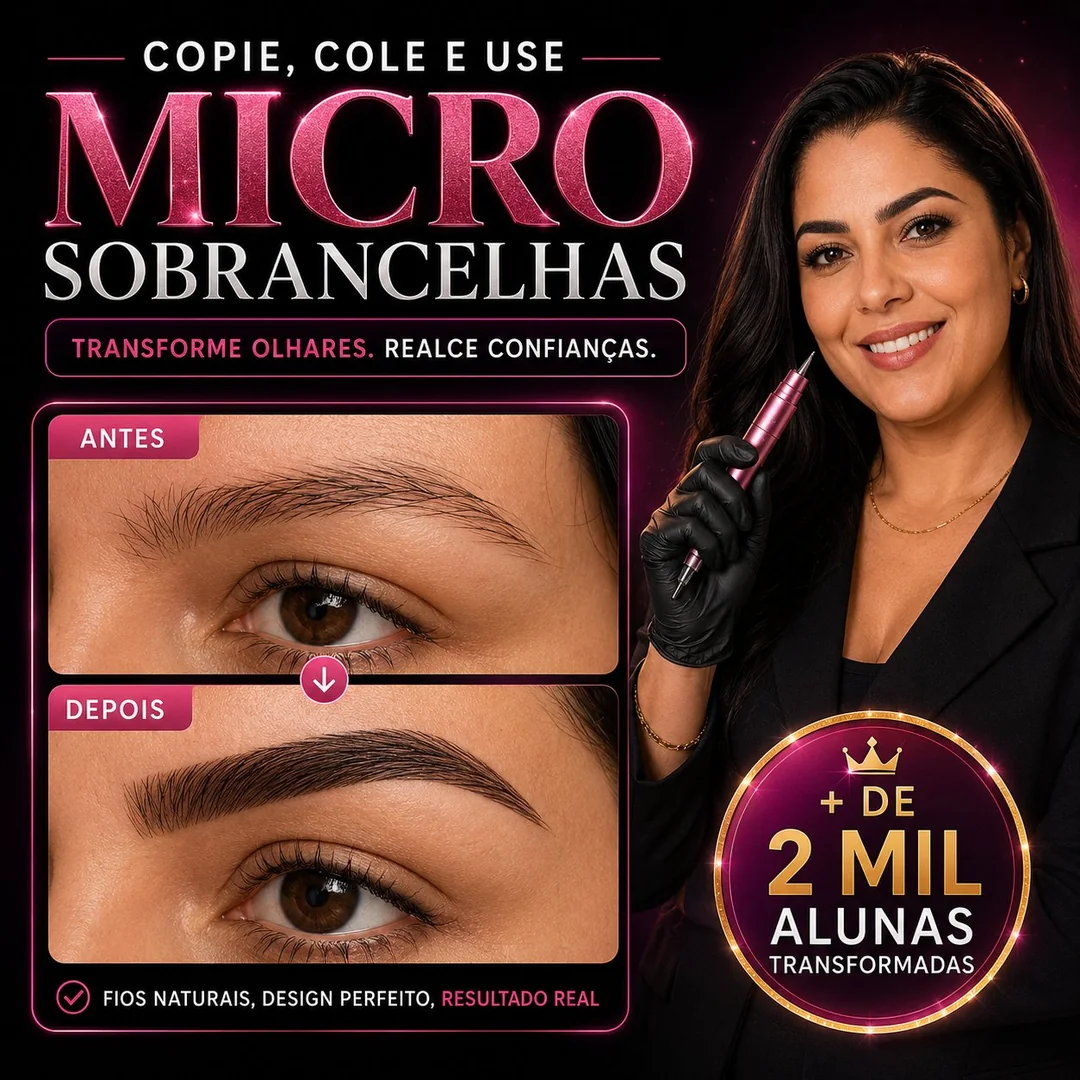 Método Micro em Sobrancelhas — Copie, Cole e Use
